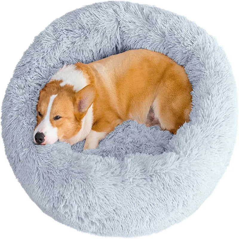 Lit rond pour chien confortable – PawFrance