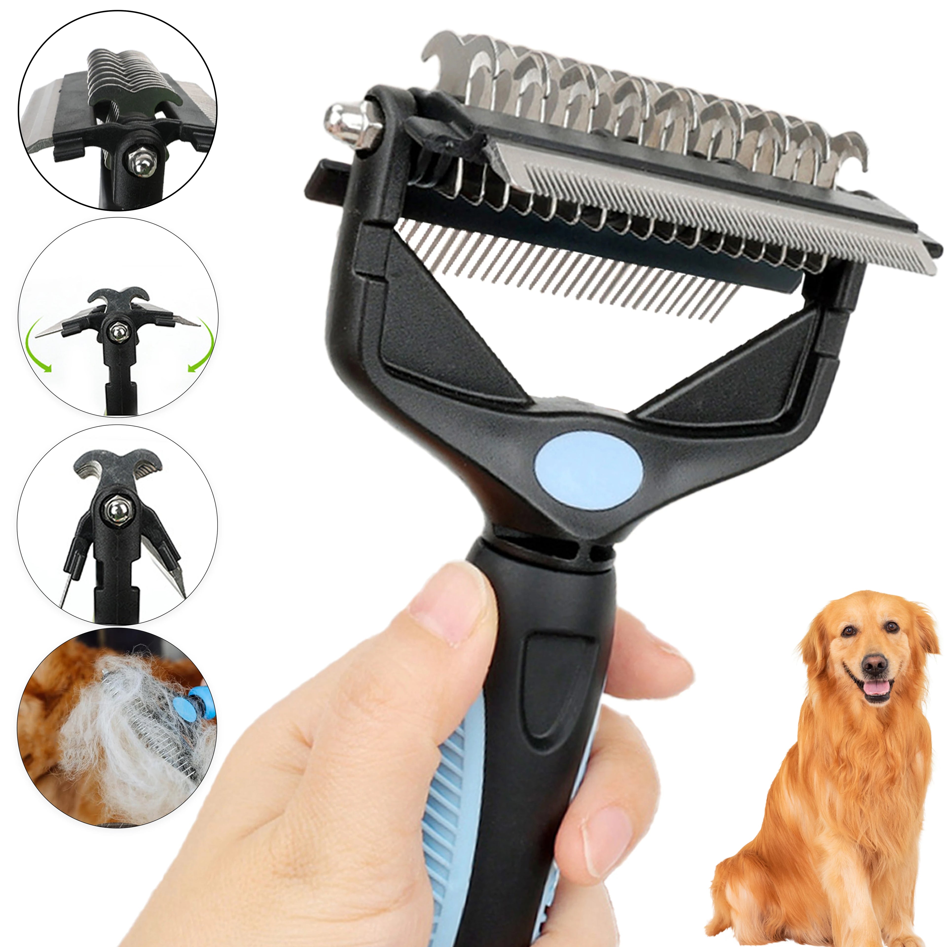 Brosse de démêlage 3 en 1 pour animaux