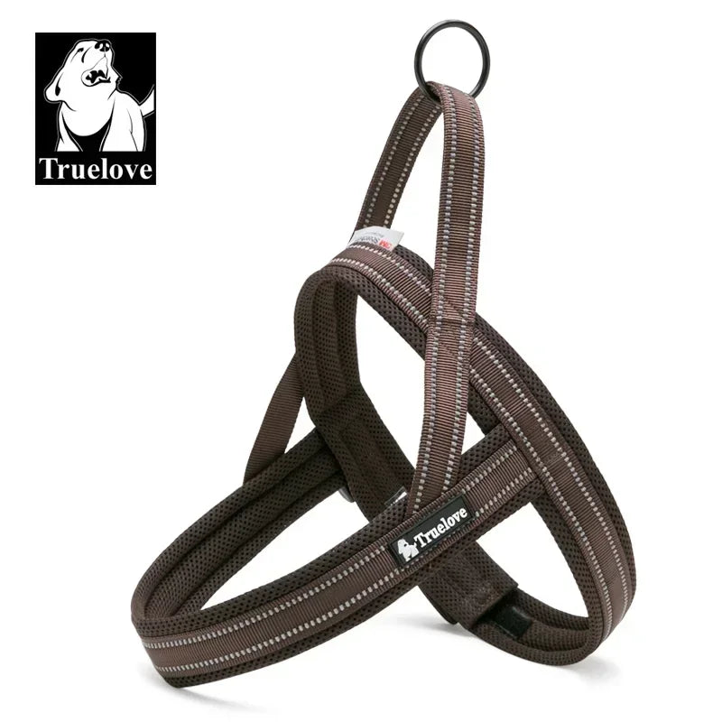Harnais pour chien en nylon souple, avec support pour chien.