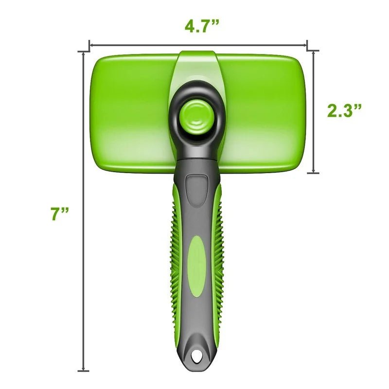 Brosse autonettoyante pour poils d'animaux