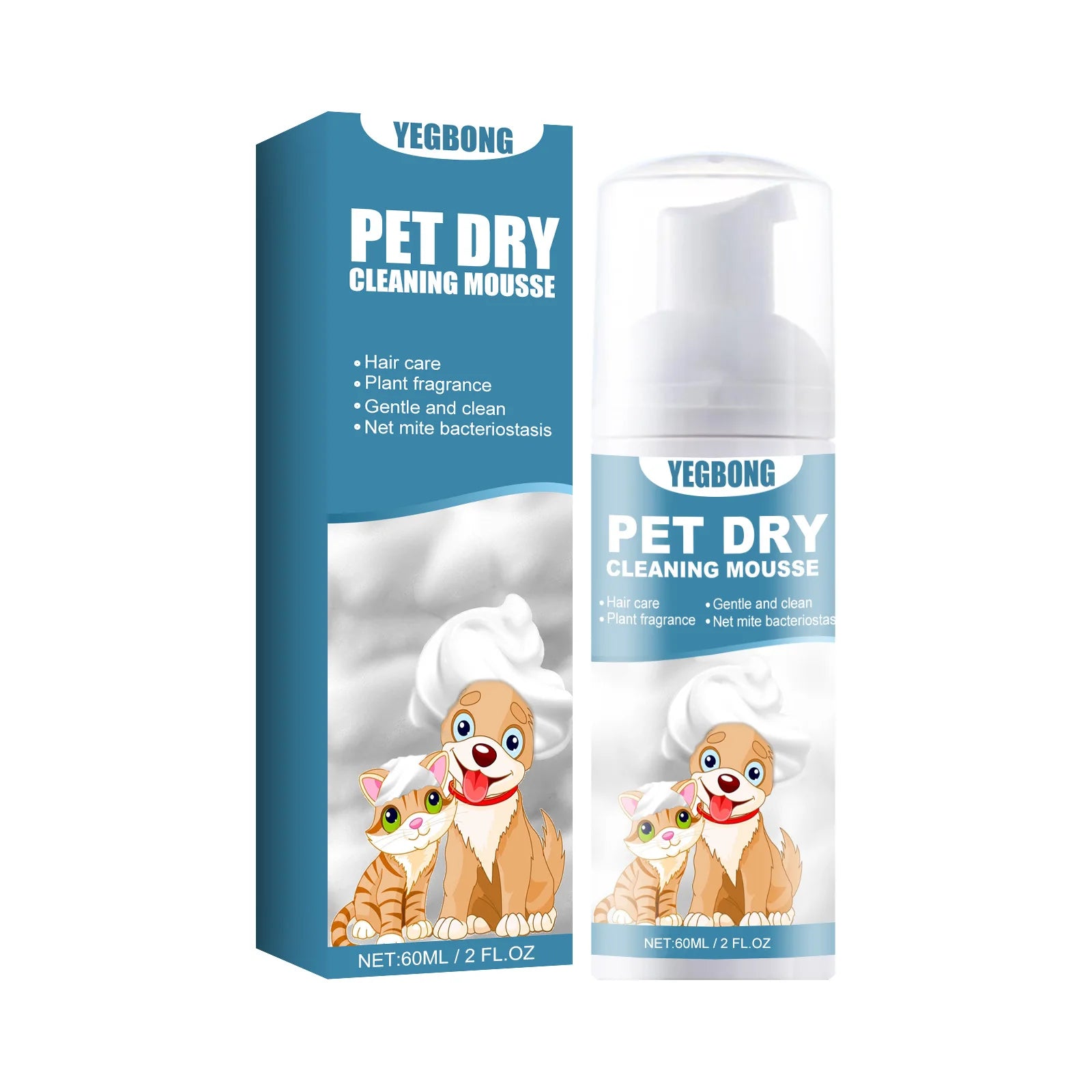 Kit de shampoing sans eau pour animaux de compagnie