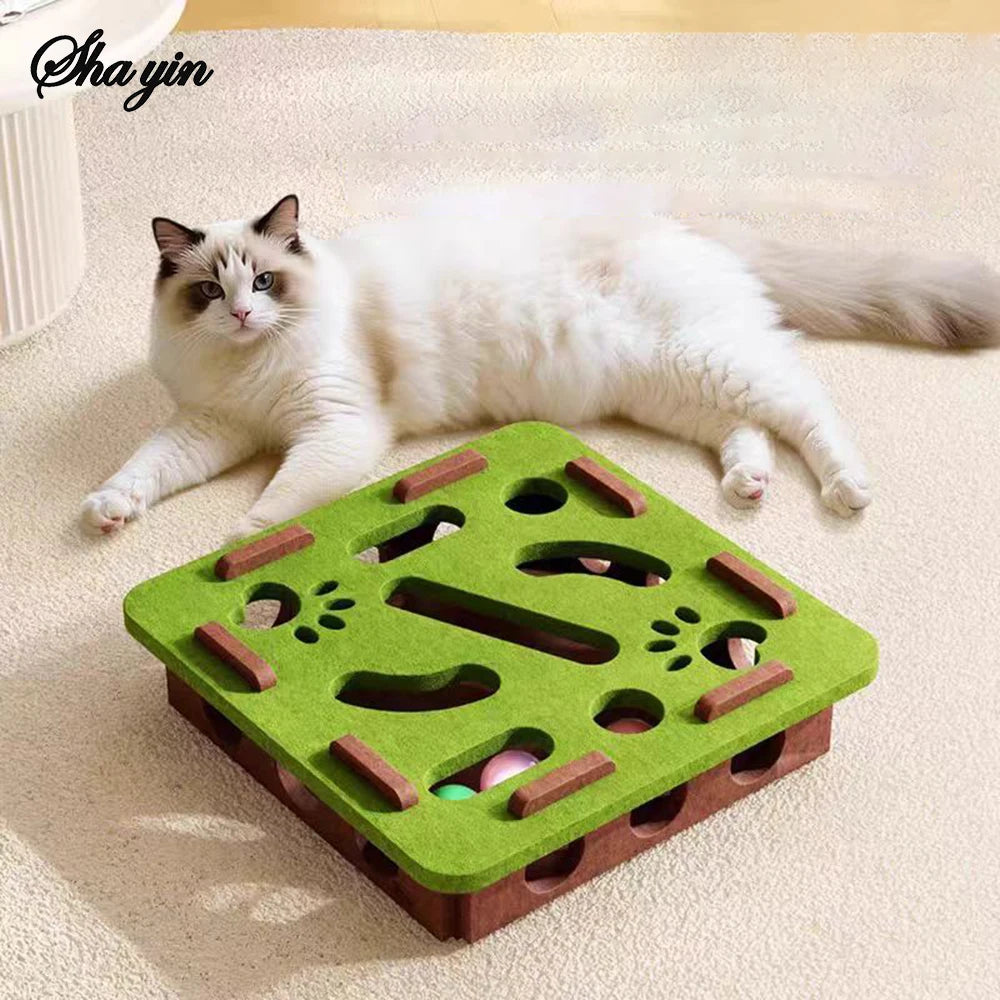 Jouet puzzle pour chat en matériau durable