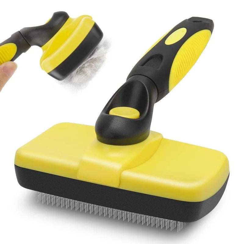 Brosse autonettoyante pour poils d'animaux