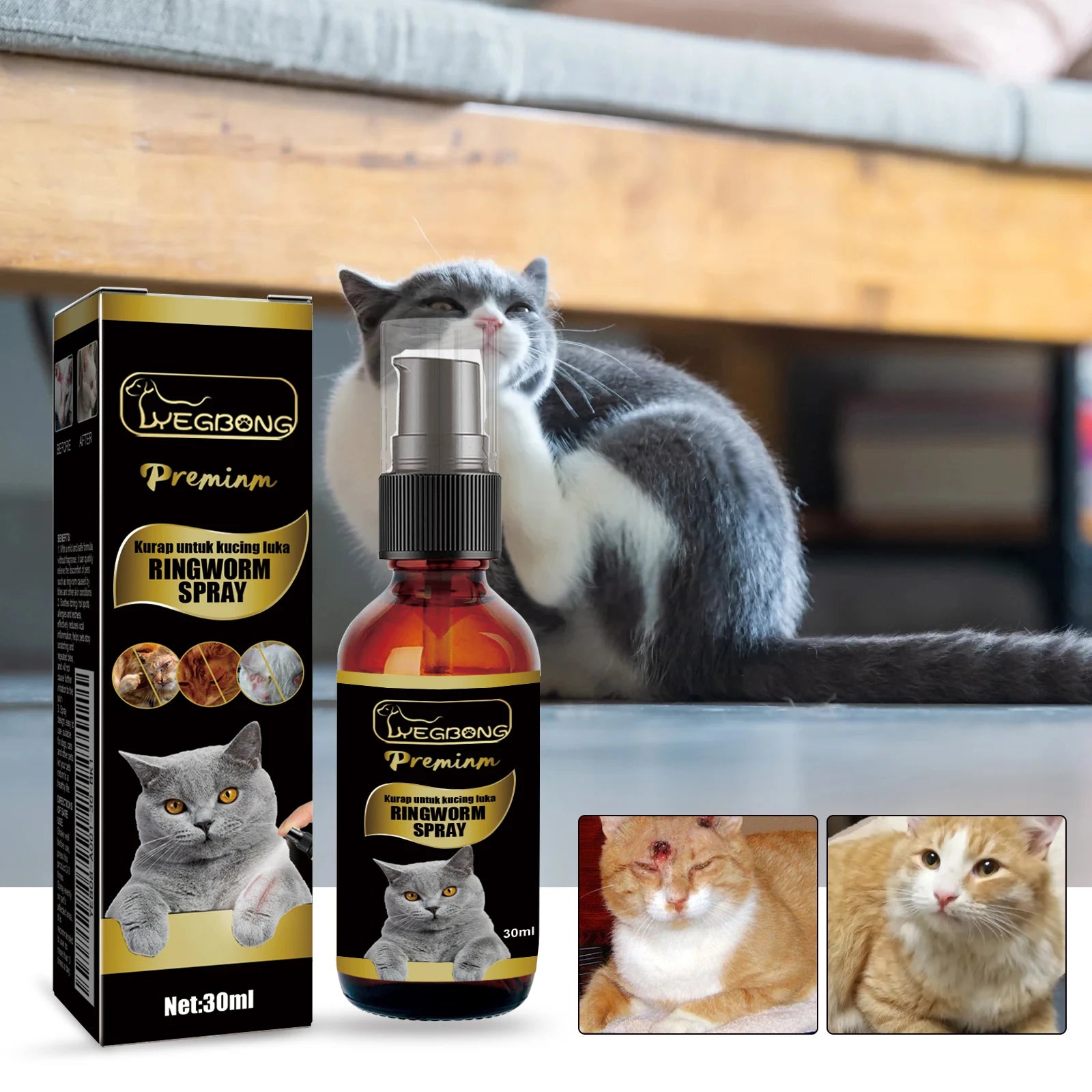 Spray pour chat à action rapide