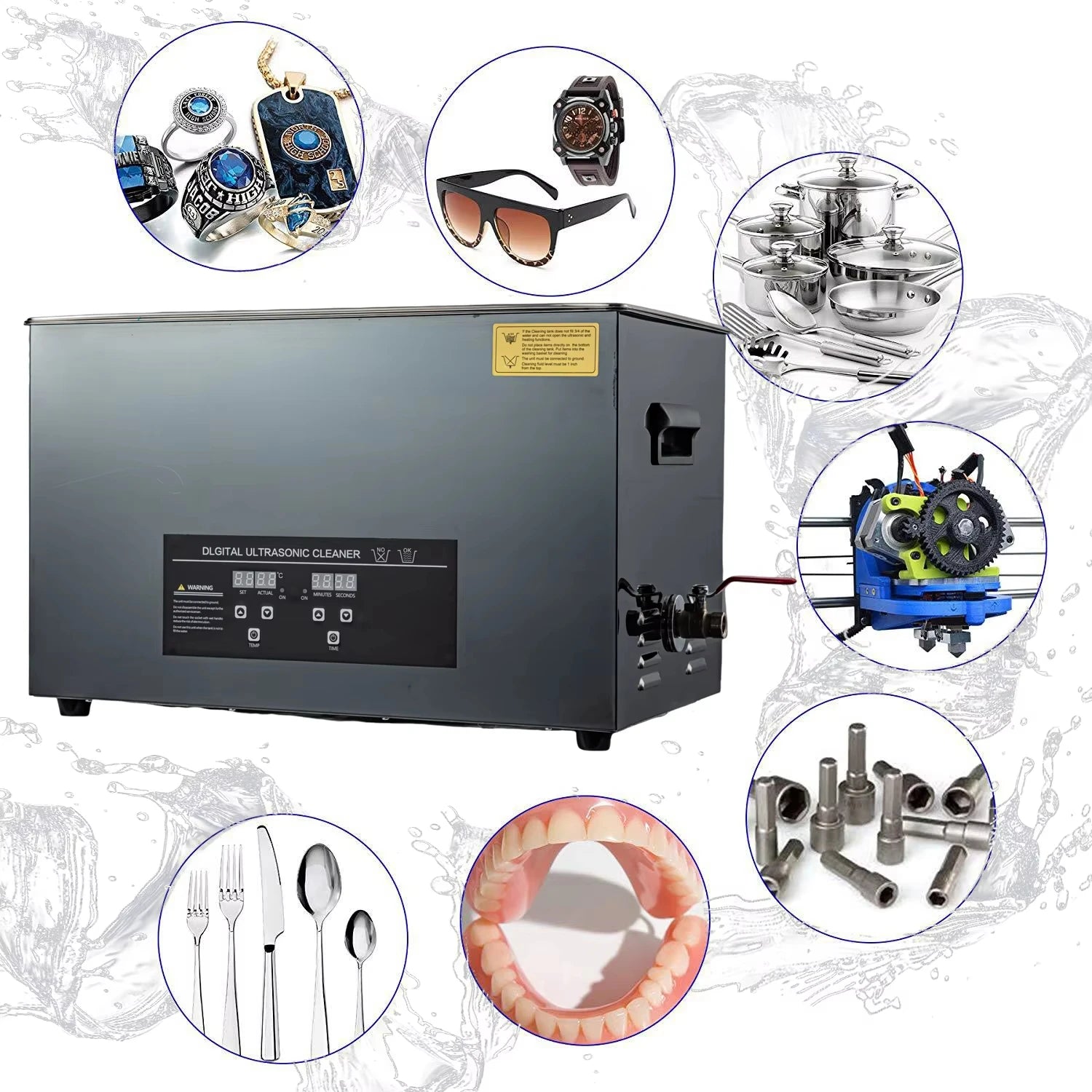 Machine de nettoyage ultrasonique numérique
