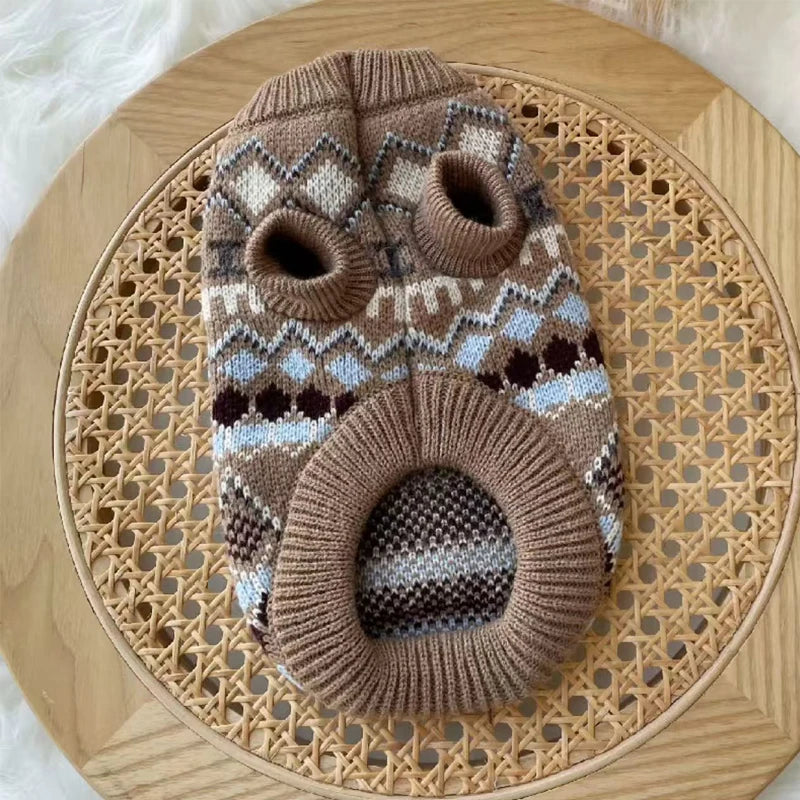 Manteau doux tricoté à la main