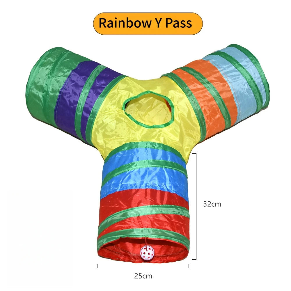 Tunnel pliable pour chat