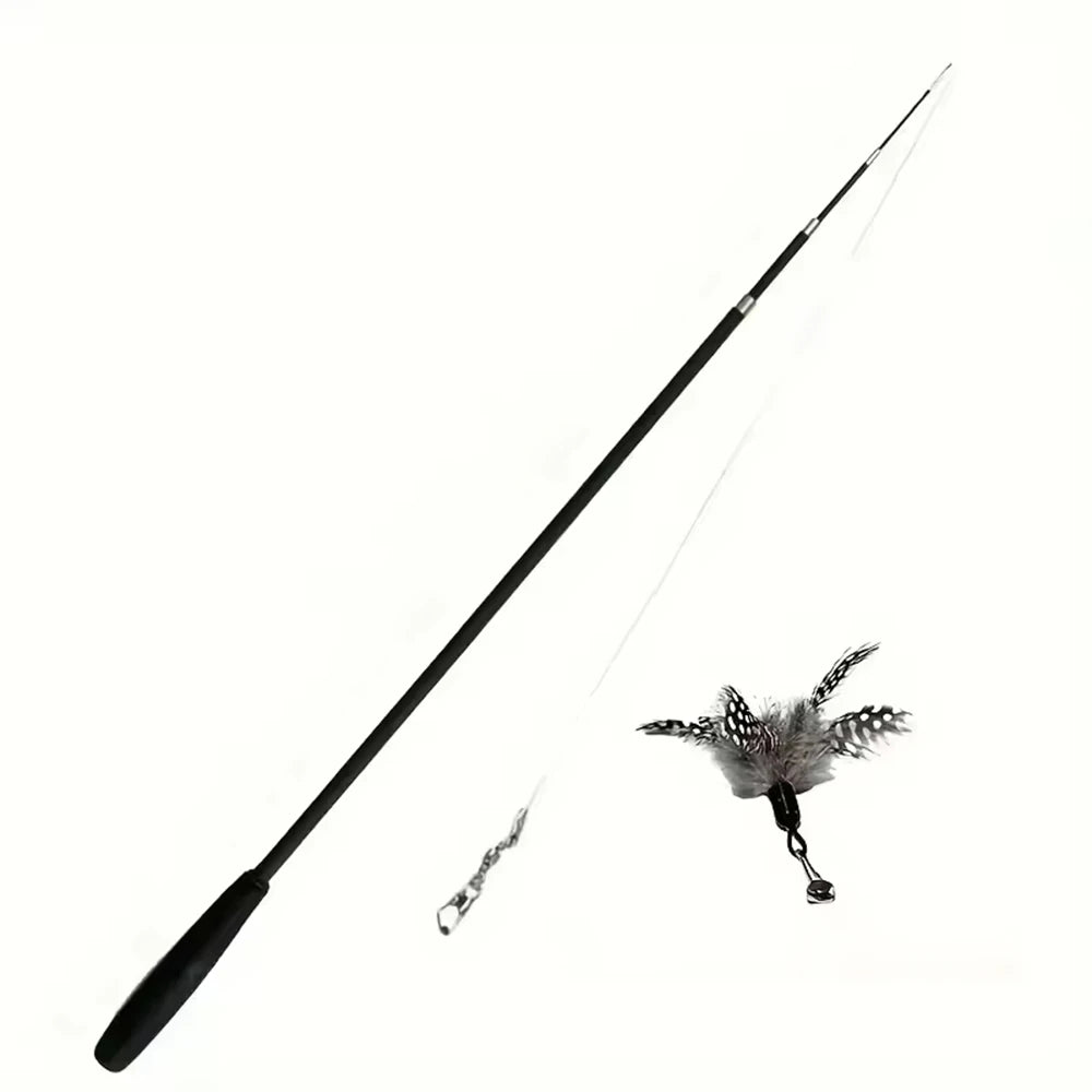 Jouet pour chat à long manche extensible