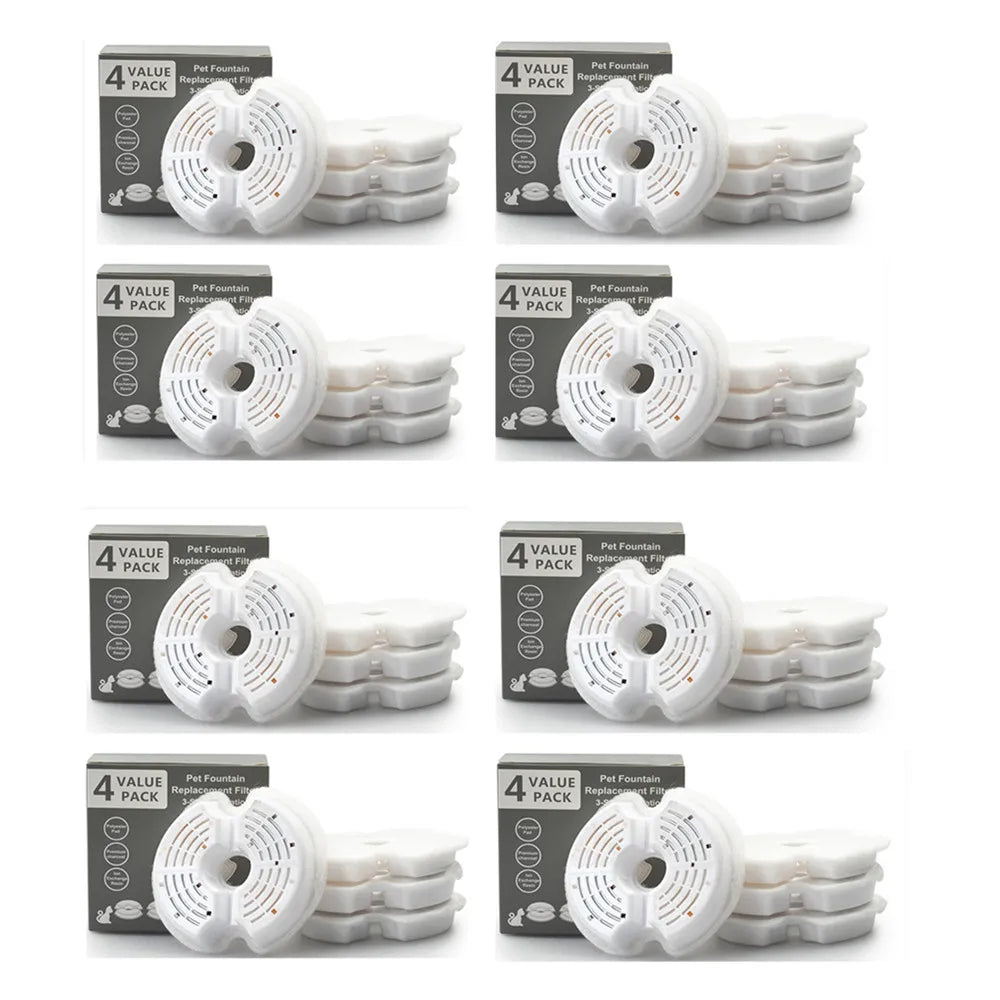 Filtres pour fontaine à eau pour animaux (4/8/32 pièces)