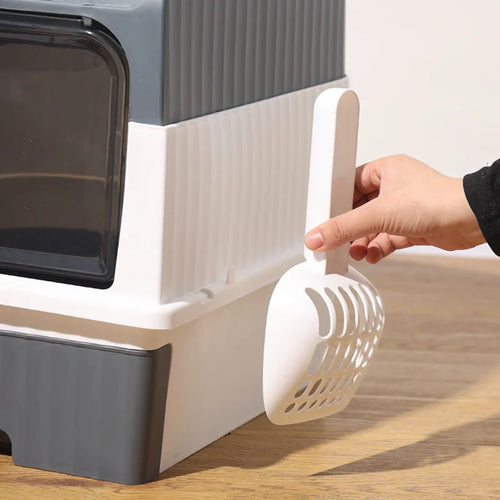 Bac à litière chat robuste – Accessoire chat PawFrance