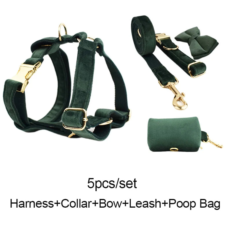 Personalized Velvet Dog Collar