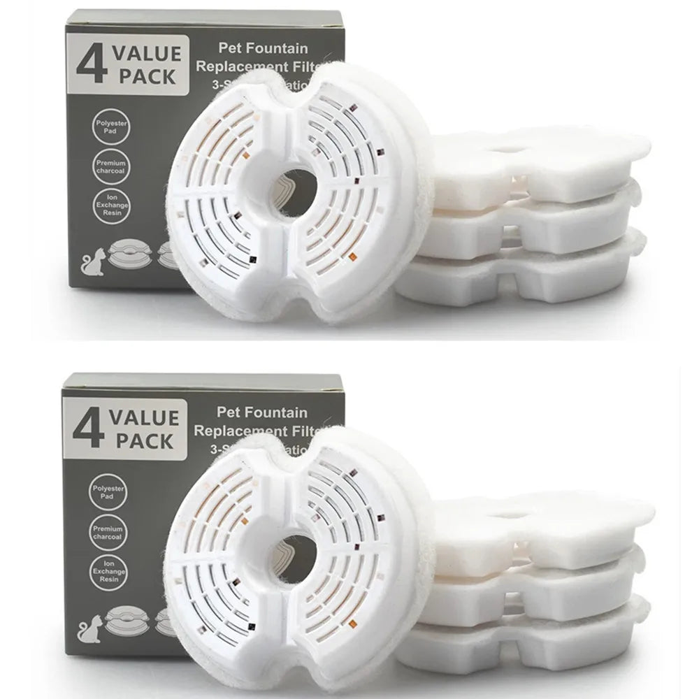 Filtres pour fontaine à eau pour animaux (4/8/32 pièces)