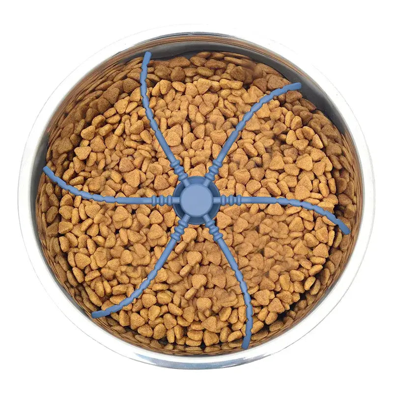 Adjustable Multi-Compartment Pet Food Puzzle Slow Feeder Bowl for Dogs - Durable Design Keeps Your Dog Engaged And