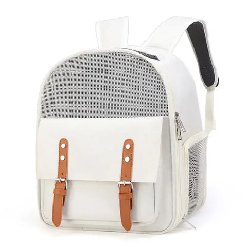 AFOURT-Pet Backpacks Adjustable Straps Large Capacity Cat Carrier Boxes Pet Bags Designed For Small Dogs Felines - As