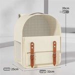 AFOURT-Pet Backpacks Adjustable Straps Large Capacity Cat Carrier Boxes Pet Bags Designed For Small Dogs Felines - As