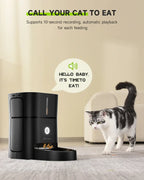 APETDOLA Automatic Cat Feeder Pet Smart Cat Food Dispenser Remote Control WiFi Button Timed Feeders For Cats Dog