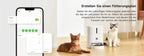 APETDOLA Automatic Cat Feeder Pet Smart Cat Food Dispenser Remote Control WiFi Button Timed Feeders For Cats Dog