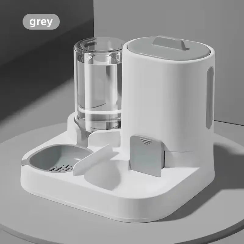 Automatic Cat Dog Feeder And Water Dispenser Combo Large Capacity Gravity Pet Food Water Feeder For Small Medium Pets