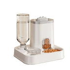 Automatic Cat & Dog Water Dispenser with Integrated Food Basin No Batteries Needed,Automatic Pet Feeder One-Piece
