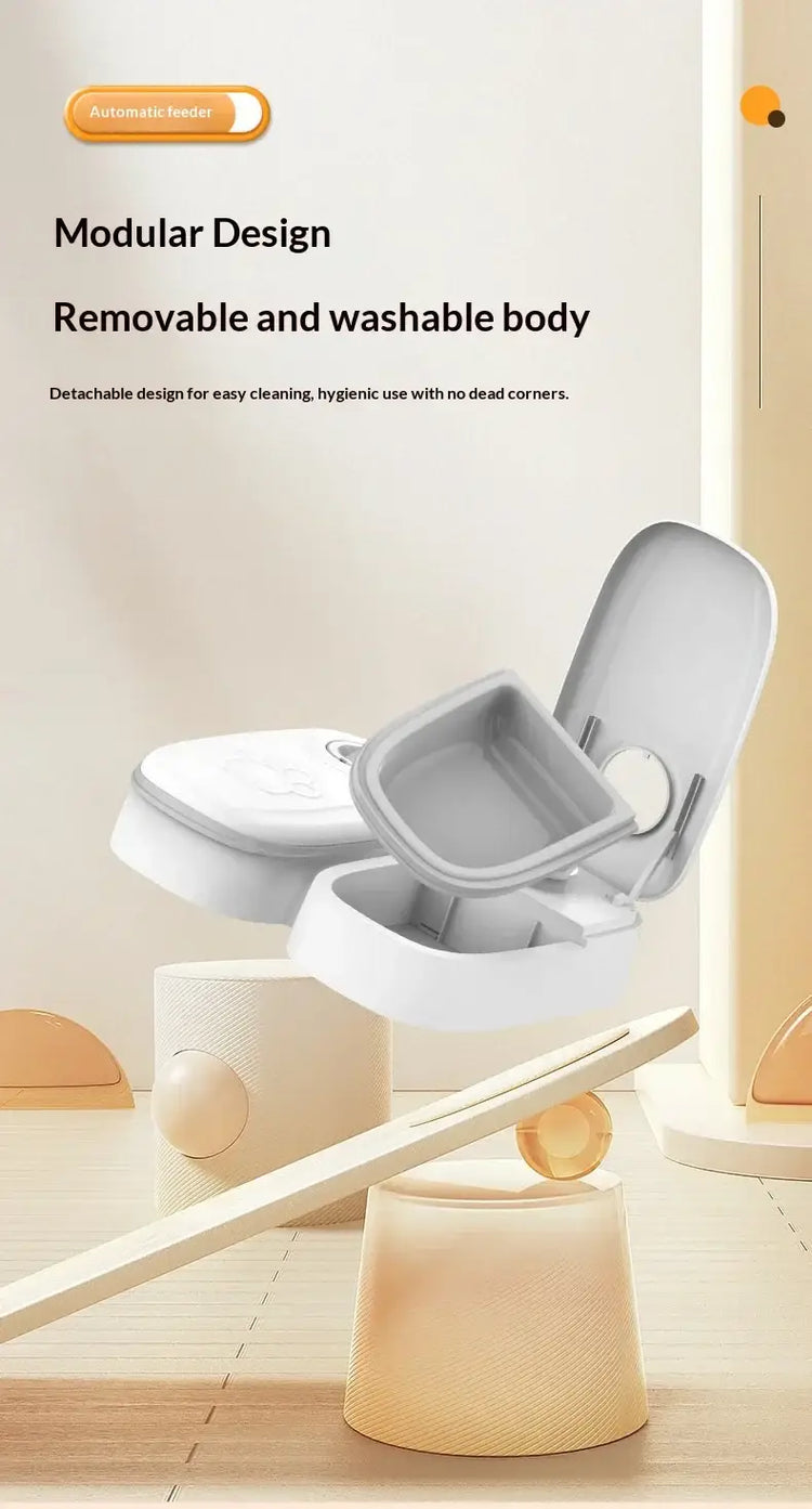 Automatic Cat Feeder 48-Hour Timed Cat Food Dispenser Pet Feeder Automatic Feeder Suitable for All Household Pets