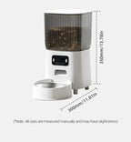 Automatic Cat Food Machine 5G Wifi Connection Pet Timed Intelligent Feeder with Preservation Function Suitable for
