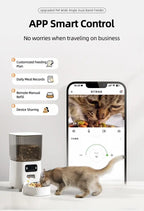 Automatic Cat Food Machine 5G Wifi Connection Pet Timed Intelligent Feeder with Preservation Function Suitable for