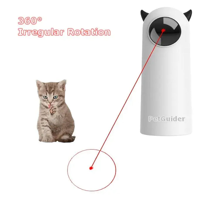 Automatic Cat Laser Toys Interactive Smart Teasing 360 Irregular Rotation Cat Exercise Sports Handheld Electronic Cat