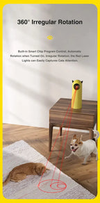 Automatic Cat Laser Toys Interactive Smart Teasing 360 Irregular Rotation Cat Exercise Sports Handheld Electronic Cat