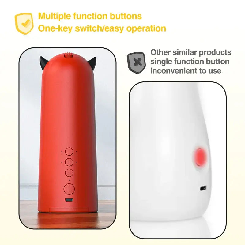Automatic Cat Laser Toys Interactive Smart Teasing 360 Irregular Rotation Cat Exercise Sports Handheld Electronic Cat