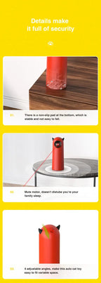 Automatic Cat Laser Toys Interactive Smart Teasing 360 Irregular Rotation Cat Exercise Sports Handheld Electronic Cat
