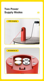 Automatic Cat Laser Toys Interactive Smart Teasing 360 Irregular Rotation Cat Exercise Sports Handheld Electronic Cat