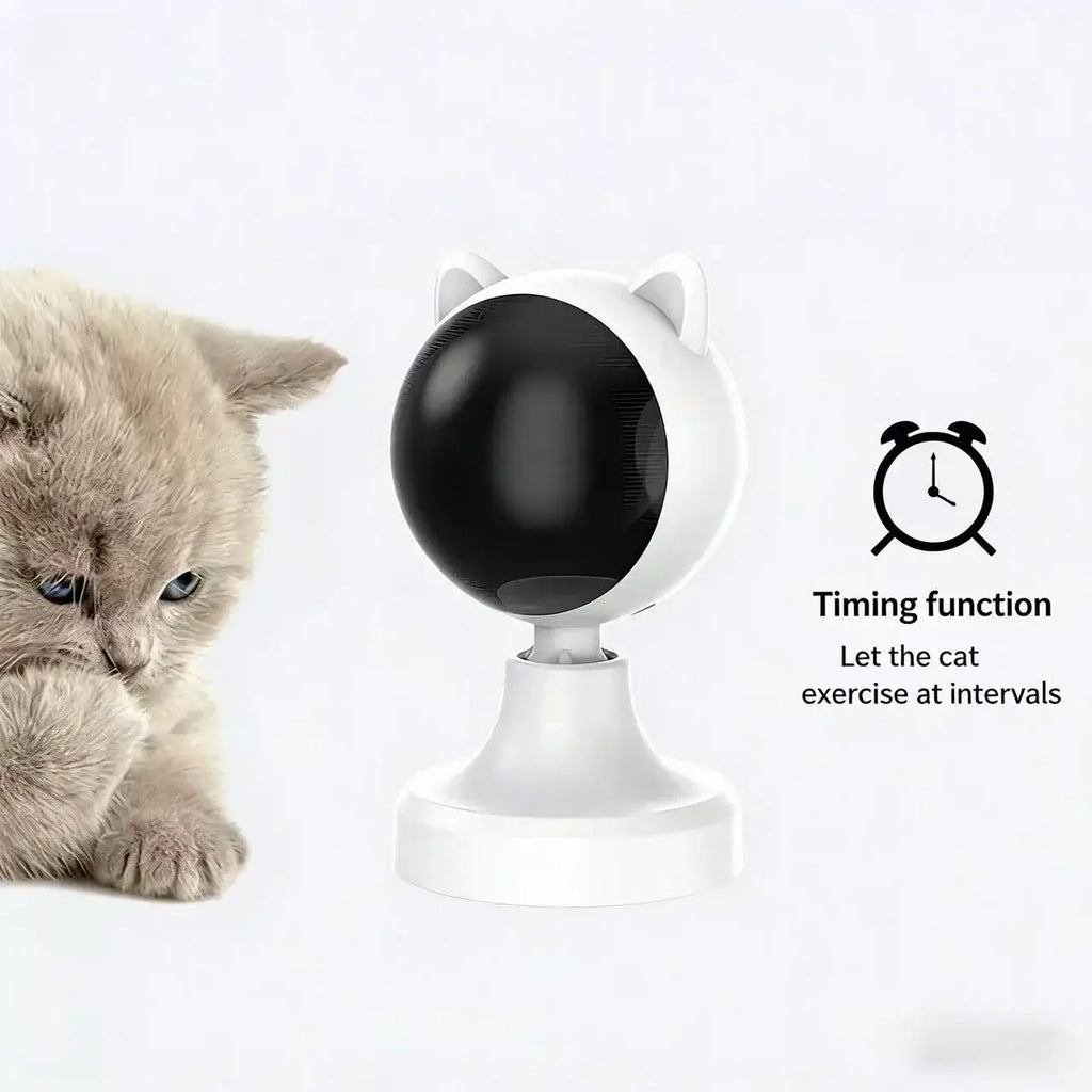 Automatic Cat Laser Toys Interactive Smart Teasing Timed Pet LED Laser Indoor Cat Toy Accessories Rotating Electronic