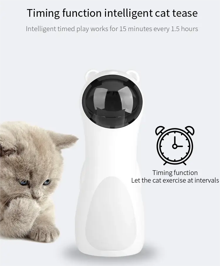 Automatic Cat Toys Interactive Smart Teasing Pet LED Laser Indoor Cat Toy Accessories Handheld Electronic Cat Toy for