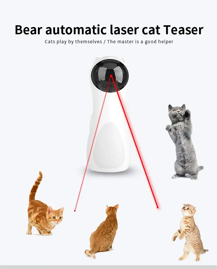Automatic Cat Toys Interactive Smart Teasing Pet LED Laser Indoor Cat Toy Accessories Handheld Electronic Cat Toy for