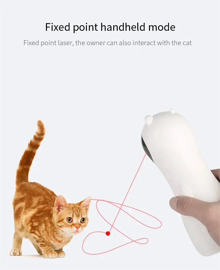 Automatic Cat Toys Interactive Smart Teasing Pet LED Laser Indoor Cat Toy Accessories Handheld Electronic Cat Toy for