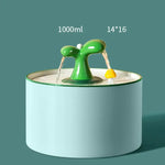 Automatic Circulating Water Dispenser Cat Ceramic Water Dispenser Silent Flow Pet Food Utensils Pet Supplies 1Pc