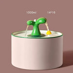 Automatic Circulating Water Dispenser Cat Ceramic Water Dispenser Silent Flow Pet Food Utensils Pet Supplies 1Pc - E
