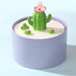 Automatic Circulating Water Dispenser Cat Ceramic Water Dispenser Silent Flow Pet Food Utensils Pet Supplies 1Pc