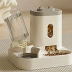 Automatic Feeder Dog Cat Food Bowl With Water Fountain Large Capacity Pet Food Storage Dispenser Container Puppy Pet