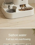 Automatic Feeder Dog Cat Food Bowl With Water Fountain Large Capacity Pet Food Storage Dispenser Container Puppy Pet