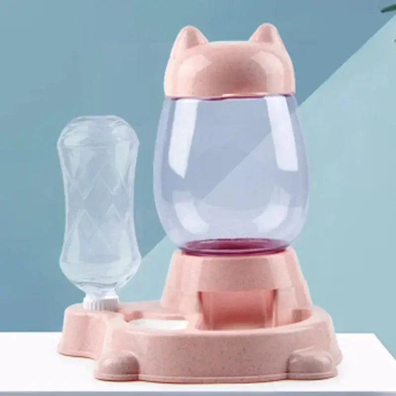 Automatic Feeder Food Dispenser Water Drinking Bowl Feeding Dispenser for Cat and Dog Practical Pet Supplies