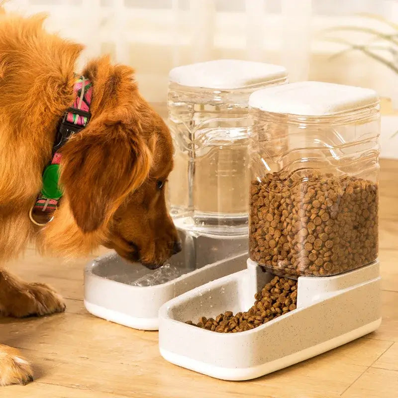 Automatic Feeder Food Dispenser Water Drinking Bowl Feeding Dispenser for Cat and Dog Practical Pet Supplies