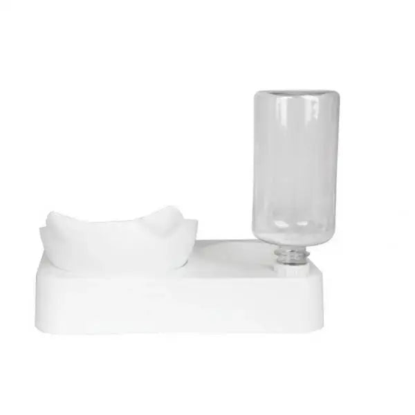 Automatic Feeder Pet Supplies with Double Bowl (Food and Water Dispenser) Raised Stand Dish Bowls for Dog and Cat - S