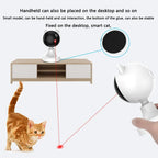 Automatic Interactive Cat Laser Toy Smart Sensor Pet Toy with Timing Function Rotating LED Rotating Electronic Indoor