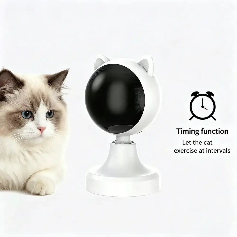 Automatic Interactive Cat Laser Toy Smart Sensor Pet Toy with Timing Function Rotating LED Rotating Electronic Indoor