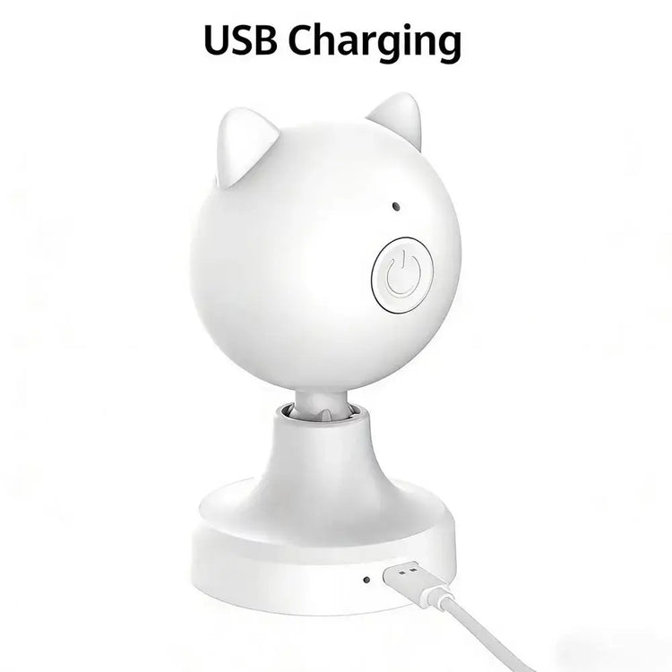 Automatic Interactive Cat Laser Toy Smart Sensor Pet Toy with Timing Function Rotating LED Rotating Electronic Indoor