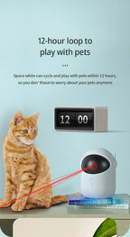 Automatic Laser Cat Toy Rechargeable Auto-rotation Laser Light Interactive Cat Toys Pet Tease Device Dog Toy Fast and