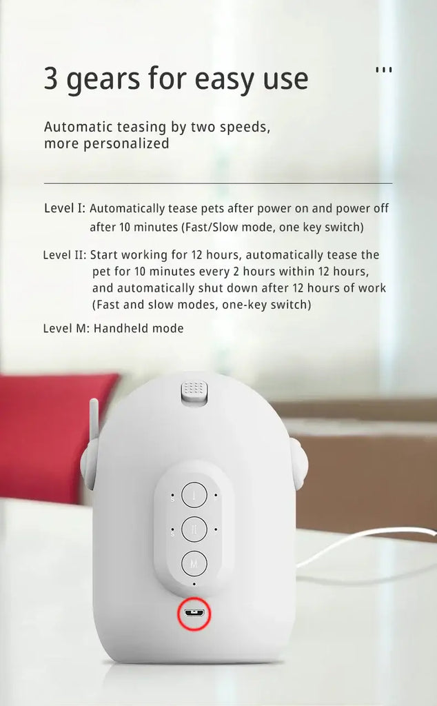 Automatic Laser Cat Toy Rechargeable Auto-rotation Laser Light Interactive Cat Toys Pet Tease Device Dog Toy Fast and