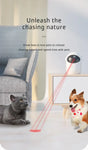 Automatic Laser Cat Toy Rechargeable Auto-rotation Laser Light Interactive Cat Toys Pet Tease Device Dog Toy Fast and
