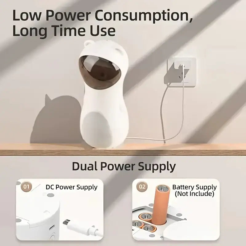 Automatic Laser Cat Toy with Spinning Laser and Smart Timer - Interactive Play Mode Adjustable Speed 15-Minute Timer
